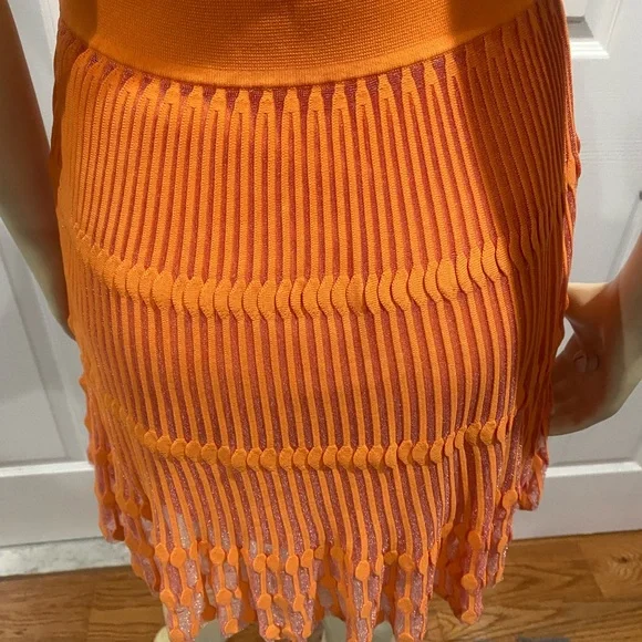 Milly  coral Sleeveless Knit Dress/ The size is medium but may fit size small. - Picture 10 of 14